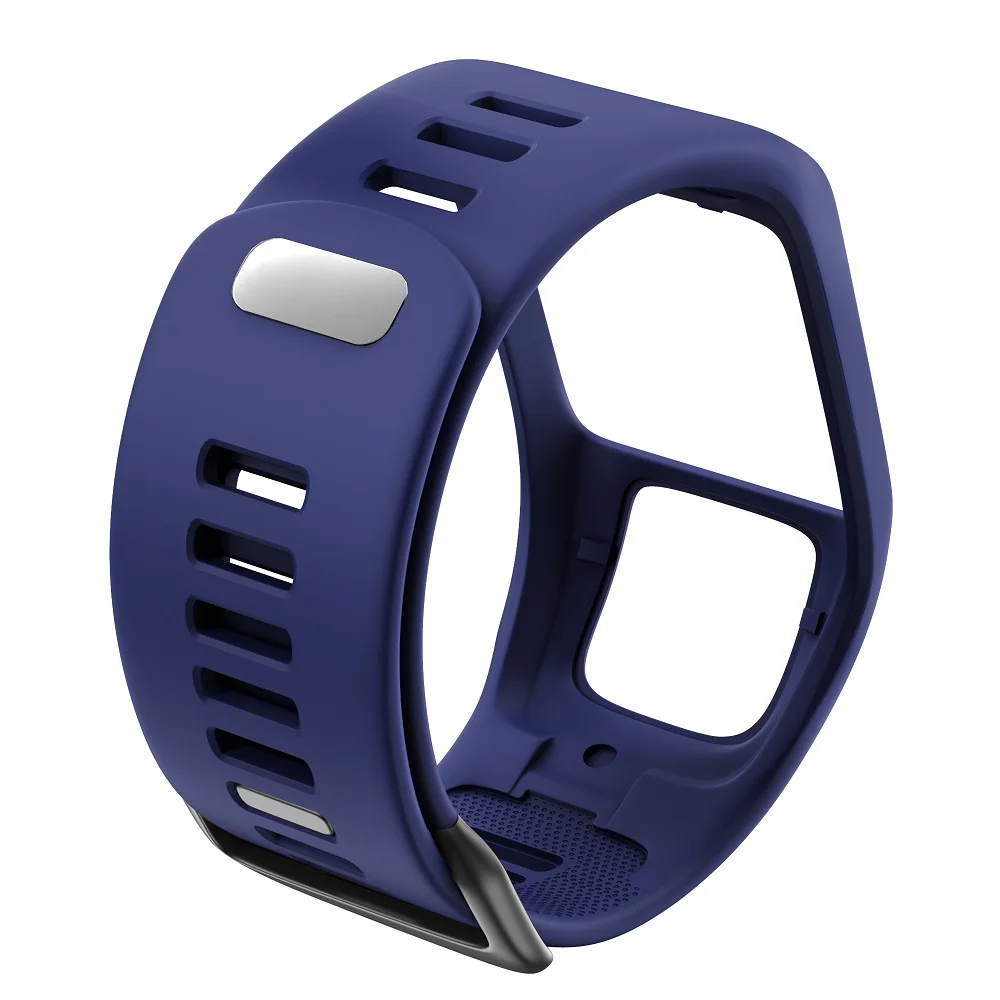 Disscool Cinturino Silicone Ricambio Per TomTom Adventurer, Golfer 2, Runner 2/3, Spark | Morbido E Traspirante, Sostituzione Facile