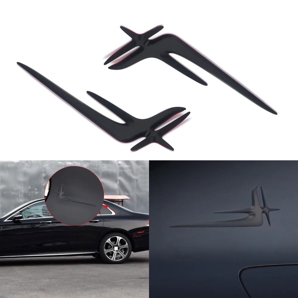 2 шт. 3D Mettal автомобиля Стикеры для Mercedes W212 W204 AMG W211 W210 W205 C200L C260L C300L эмблема Fender