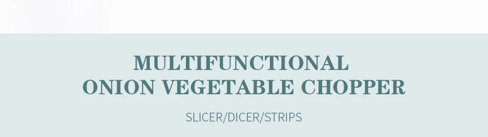 Multifunctional Onion Vegetable Chopper Slicer Dicer Cutter with 3 Blades