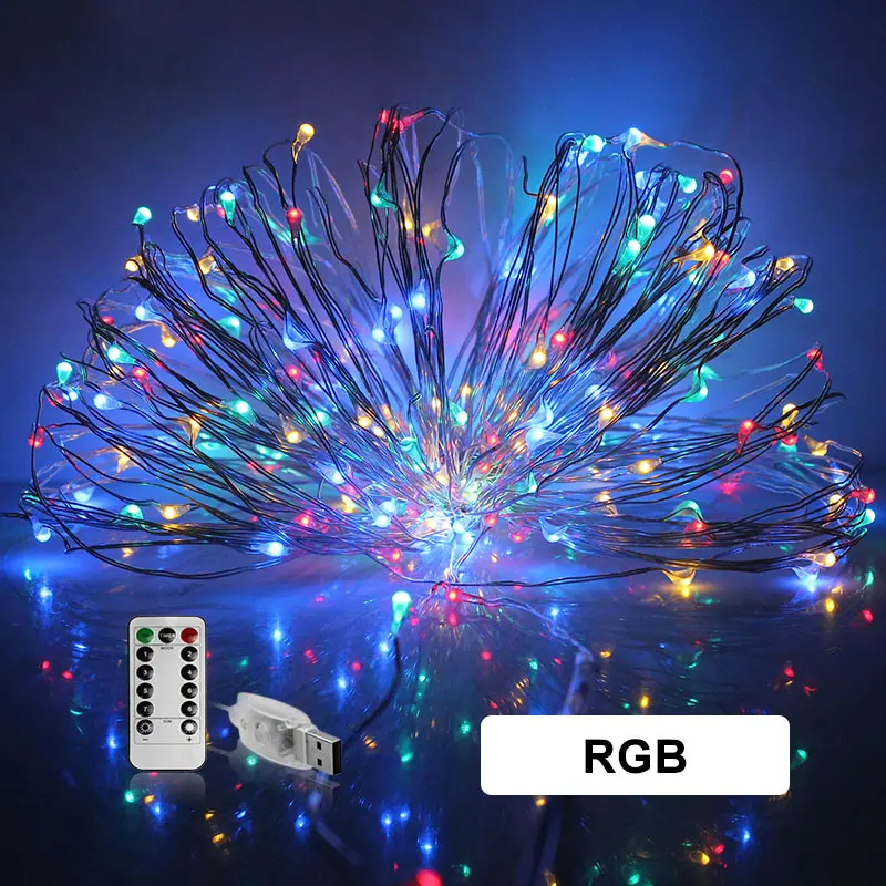 10M USB Led String Waterproof Fairy Light RGB White Blue Christmas Tree Home Garden Party Indoor 10M USB Led String Waterproof Fairy Light RGB White Blue Christmas Tree Home Garden Party Indoor