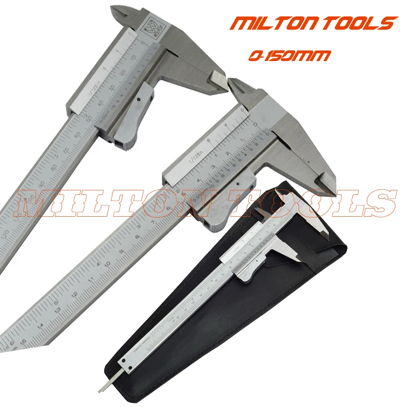0 150mm 6inch Left Hand use vernier caliper left hand caliper micrometer gauge measuring tools