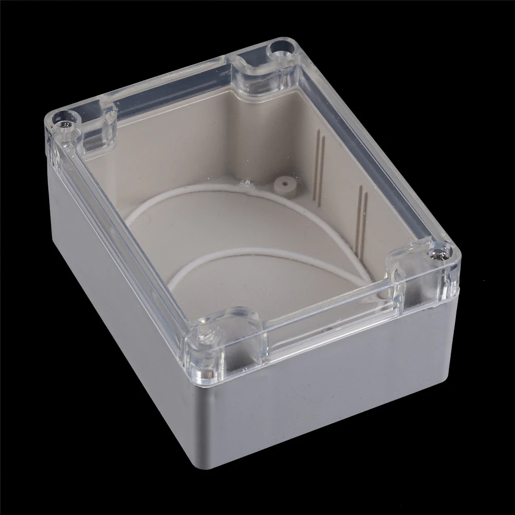 1pc Waterproof Clear Cover Plastic Electronic Project Box Enclosure