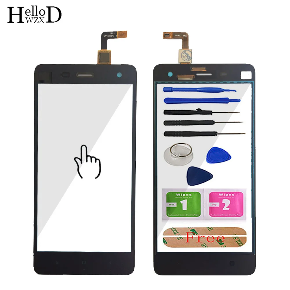 

Mobile Touch Screen Digitizer Front Glass Replacement HighScreen Panel For Xiaomi 4 m4 mi4 Replace Adhesive Lens Sensor