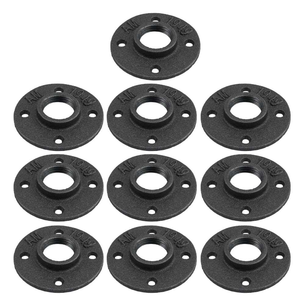 (Отправка из Франции) Neoteck 1 &quot1/2&quot BSP ковкого резьбового пола фланец железные