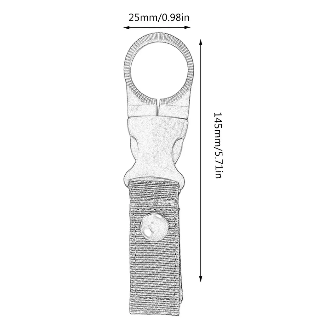 Путешествия Портативный для улицы спортивный бутылка воды Пряжка тесьма висит пряжка безопасности и выживания