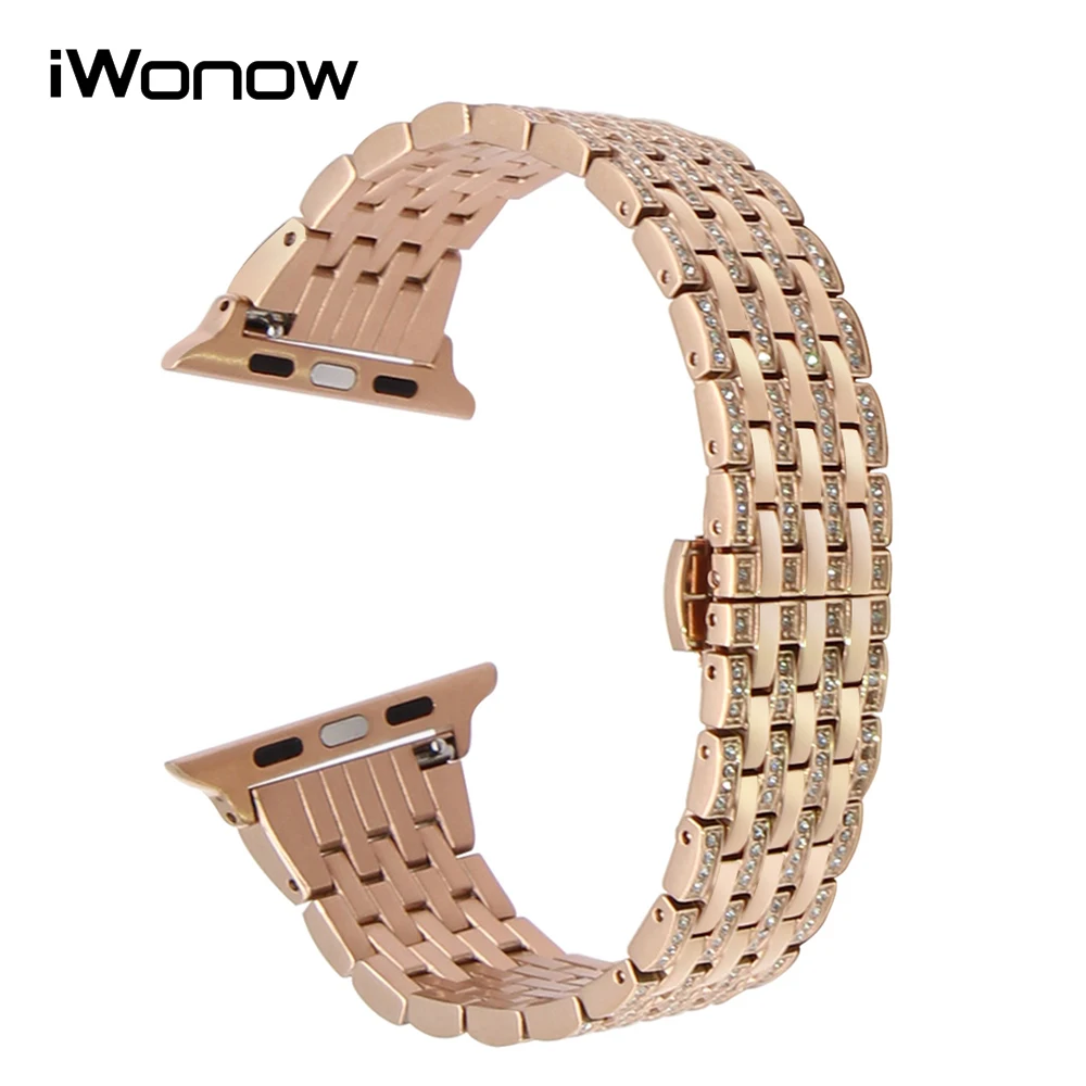 Браслет из нержавеющей стали для iWatch Apple Watch SE Series 6 5 4 3 2 1 38 мм 40 42 44 | Наручные часы