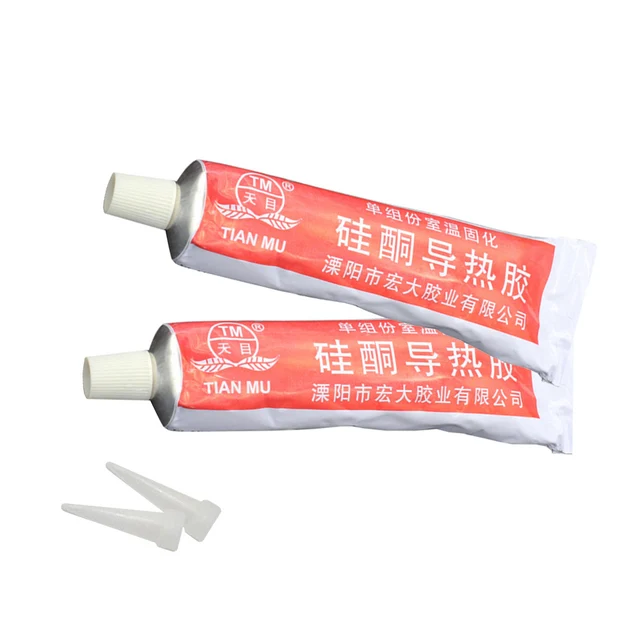Modest 2pcs Silicone Heat Conduction Glue Grey Curing Silicone Computer CPU Graphics Card Light Box LED Heat Dissipation Silicone Rubbe
