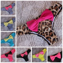 Женские плавки для плавания с бантиком, однотонные стринги, купальный костюм, бразильский купальник, шорты, купальник, нижнее белье, монокини в полоску