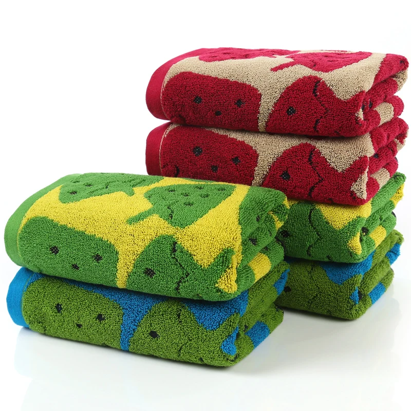 100 Cotton bath towel for Adults Beautiful Strawberry Pattern Quick