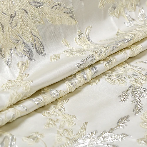 Модная молочно-Белая французская жаккардовая Пряжа-окрашенная парча ткань для платья пальто пэчворк tissus telas tecido tissu au metre tela