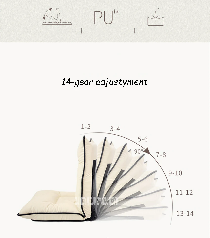 KS781005 простой современный ленивый диван гостиная из искусственной кожи шезлонг 14 передач Регулировка спальня креативная спинка стул для татами