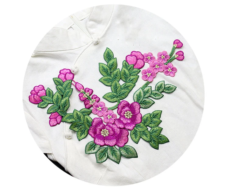 Qualità Parches Toppe Para La Ropa Fiore Ricamato Patch Per I Jeans Cuce Sulle Patch Per Abbigliamento Parches Bordados Ropa
