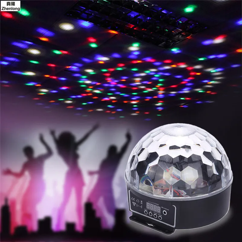 

Dj Laser Disco Ball Stage Light Led Rgb Crystal Magic Ball Effect Light Dmx 512 Laser Projector Disco Fireworks Strobe KTV LED