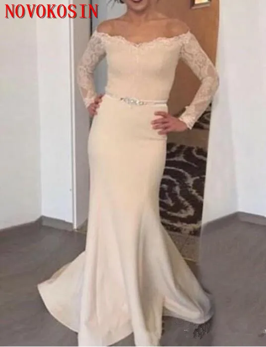 2019 Druif Moeder van de Bruid Jurken A Line Lange Mouwen Bruidegom Formele Godmother Wedding Party Gasten Gown Plus Size 2019 Druif Moeder van de Bruid Jurken A Line Lange Mouwen Bruidegom Formele Godmother Wedding Party Gasten Gown Plus Size