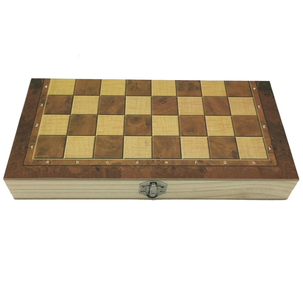 Шахматы и шашки и нарды 3 в 1 Шахматный набор складной шахматная доска Размер см 29 см x см 29 см шахматы деревянные подарки для детей и