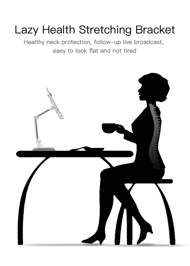 Flexible Desk Bed Mobile Phone Tablet Mount Holder (2)