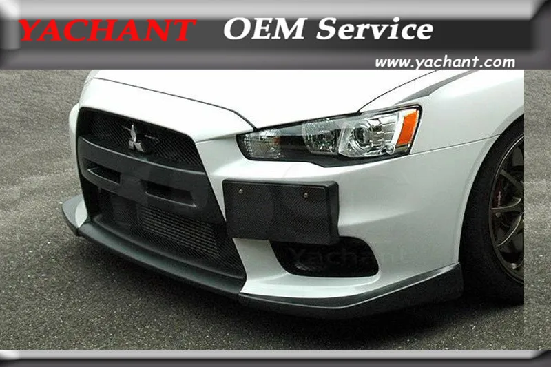 Чехол для переднего бампера из стекловолокна FRP 2 шт. подходит Mitsubishi Lancer Evolution EVO 10 X