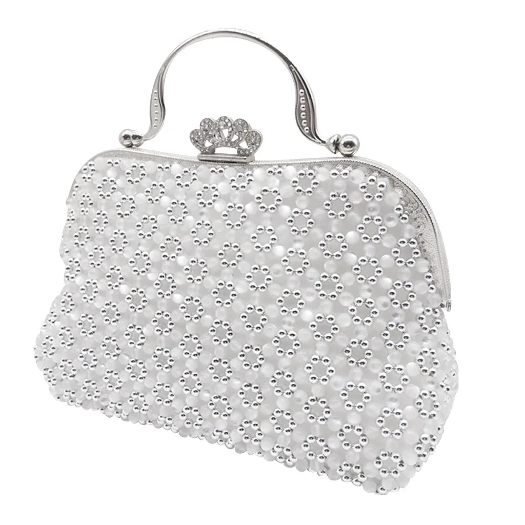 DIY Art& Crafts Flower Beaded Bag Kit Bead Handbag Making Supplies with Tools and Tutorial With Metal Purse Bag Frame