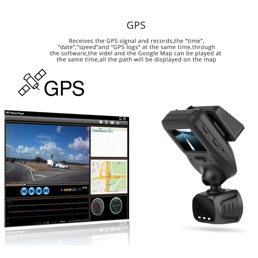 

Mini Q9 1.5" TFT 1296P HD Car DVR Camcorder OBD Parking Guard Monitor Video Recorder Built-in GPS Motion Detection