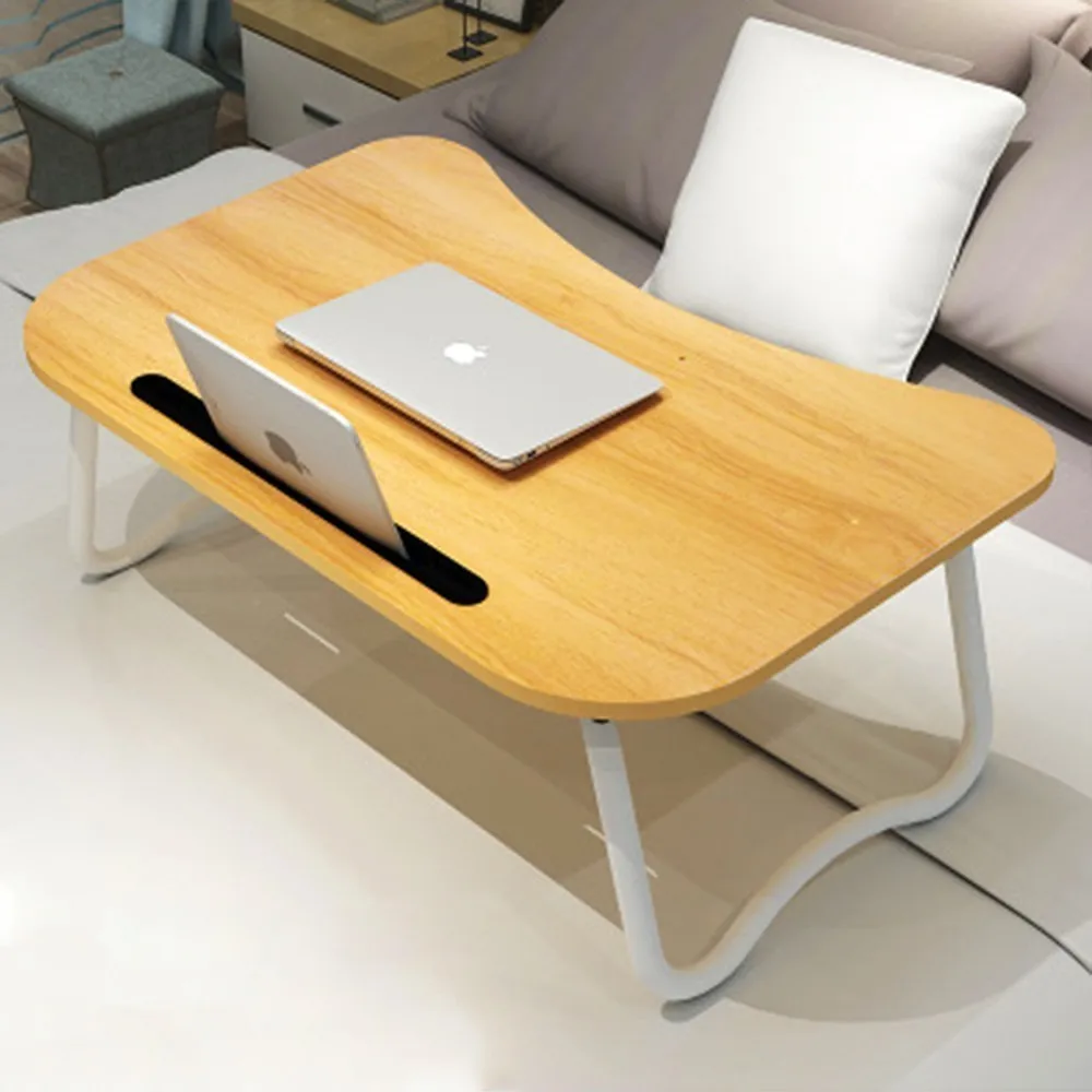 

Laptop stand computer desk bed portable convenient cleaning folding card slot desktop table environmental protection GOOD