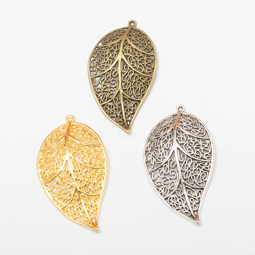 

12pcs Zinc alloy pendant charms leaf charms for jewelry findings3332