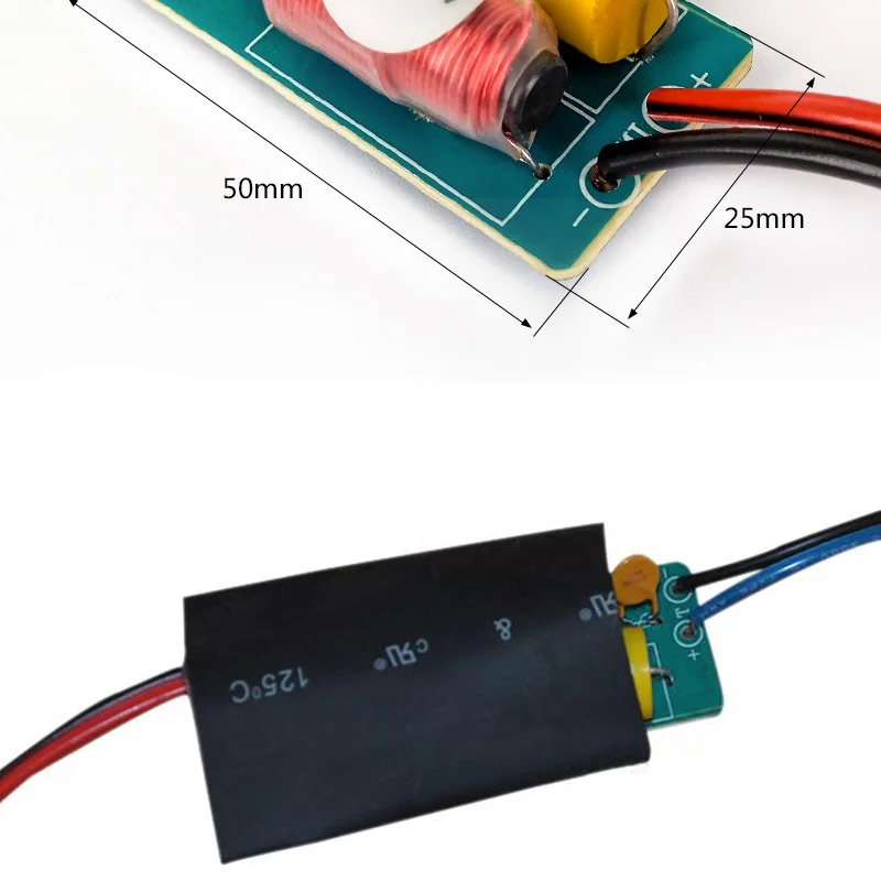 LEORY WEAH-T4 Home Speaker DIY 40W Pure Treble Frequency Divider for 4-6 ohm 2-5 inch Subwoofer Speaker 50x25mm