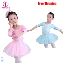 Детская одежда из хлопка с блестками и бабочками; профессиональная балетная пачка; гимнастическое трико; танцевальный костюм для девочек; жилет; платье-пачка для малышей