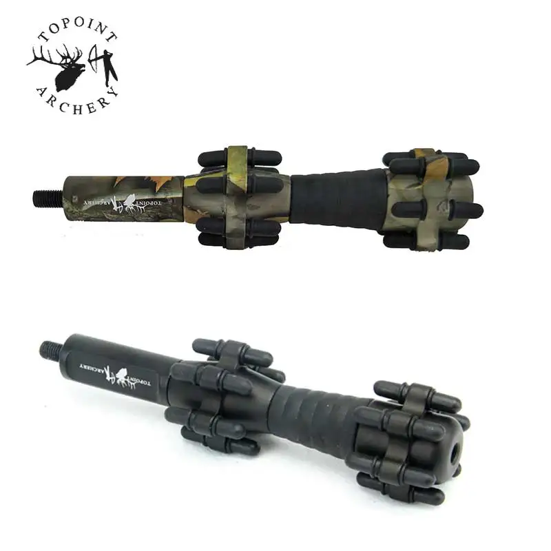 

Topoint Archery 1PC 6.5 inch Compound Bow Stabilizer Hunting Archery Bow Practice Shock Absorber Equalizing Bar for Compound Bow