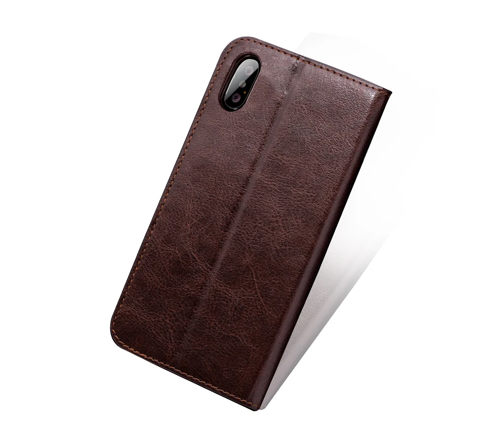 Роскошный кожаный чехол для Samsung Galaxy S9 Plus S8 S10 NOTE 9 телефона со слотом карты iPhone X XS XR
