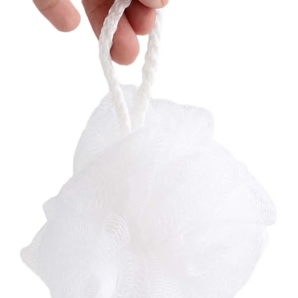 Korean Solid White Bath Shower Ball Spa Sponge Body Cleaning Scrub