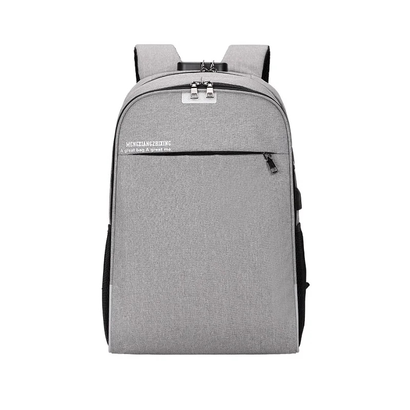 Anti-theft password lock ladies laptop backpack Men's USB Charging Business Travel Bag With headphone plug student Schoolbag