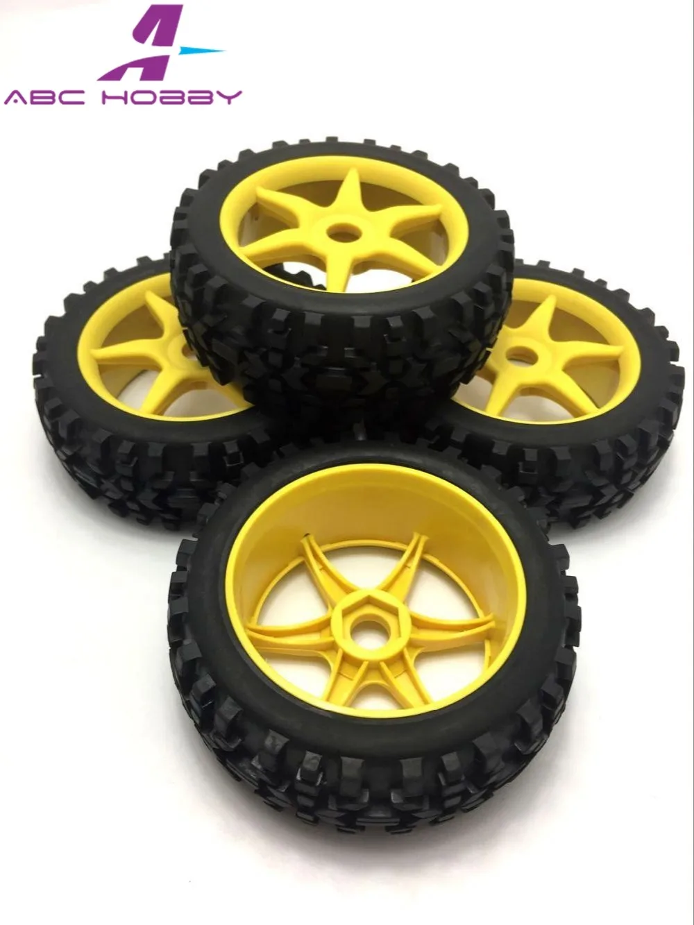 18 RC Buggy Off Road Car 4Pcs Tyre Tires&Wheel Rim 17mm For hpi Kyosho
