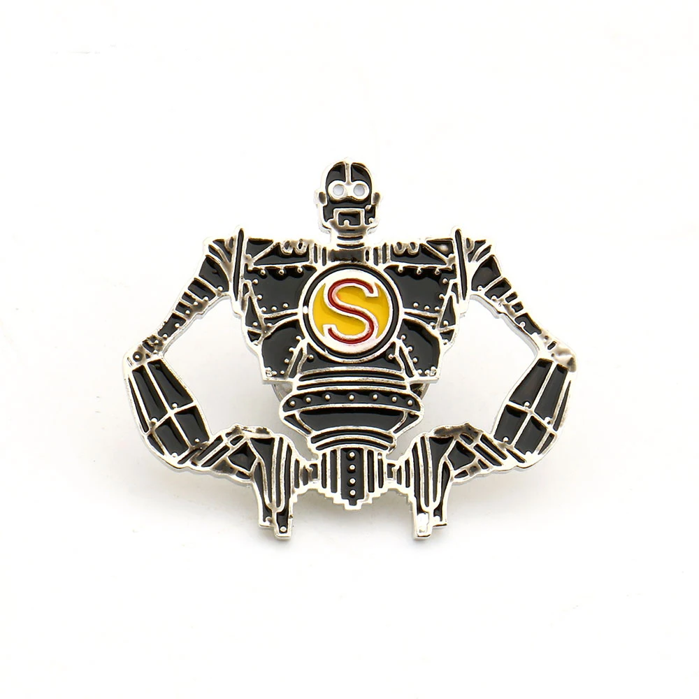 

Best Ready Player One Iron Giant Pin Enamel Brooch Movie Fashion Jewelry The Iron Giant Enamel Pin for Women Accessories