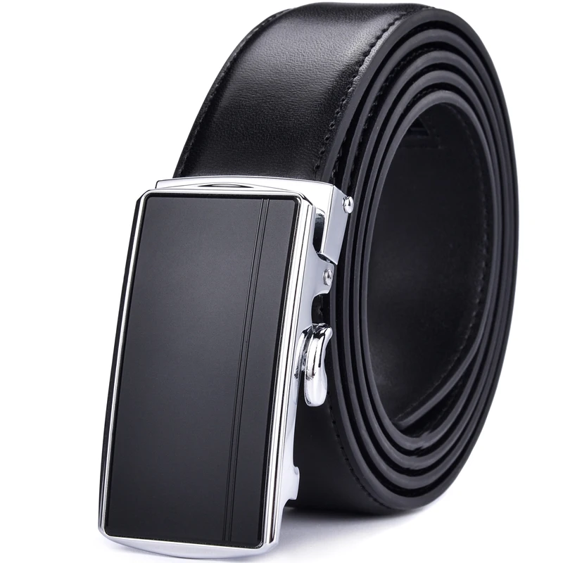 78 Types Mens Belts Black Leather Straps Automatic Buckles Waistband 150cm Big