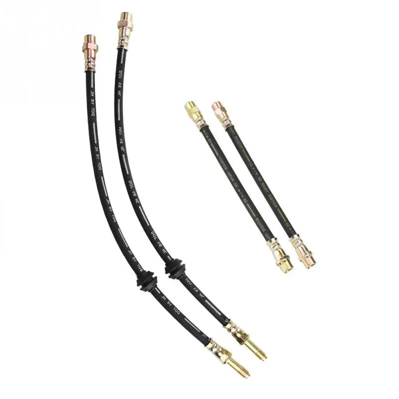 

2Pcs Car Front Rear Axle Brake Hoses Line Fitting Left Right for BMW 34321165587 34326766966