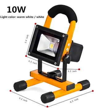 

10W/20w waterproof outdoor led flood lighting rechargeable Led emergency lamp Portable Spotlight battery powered led spot lamp