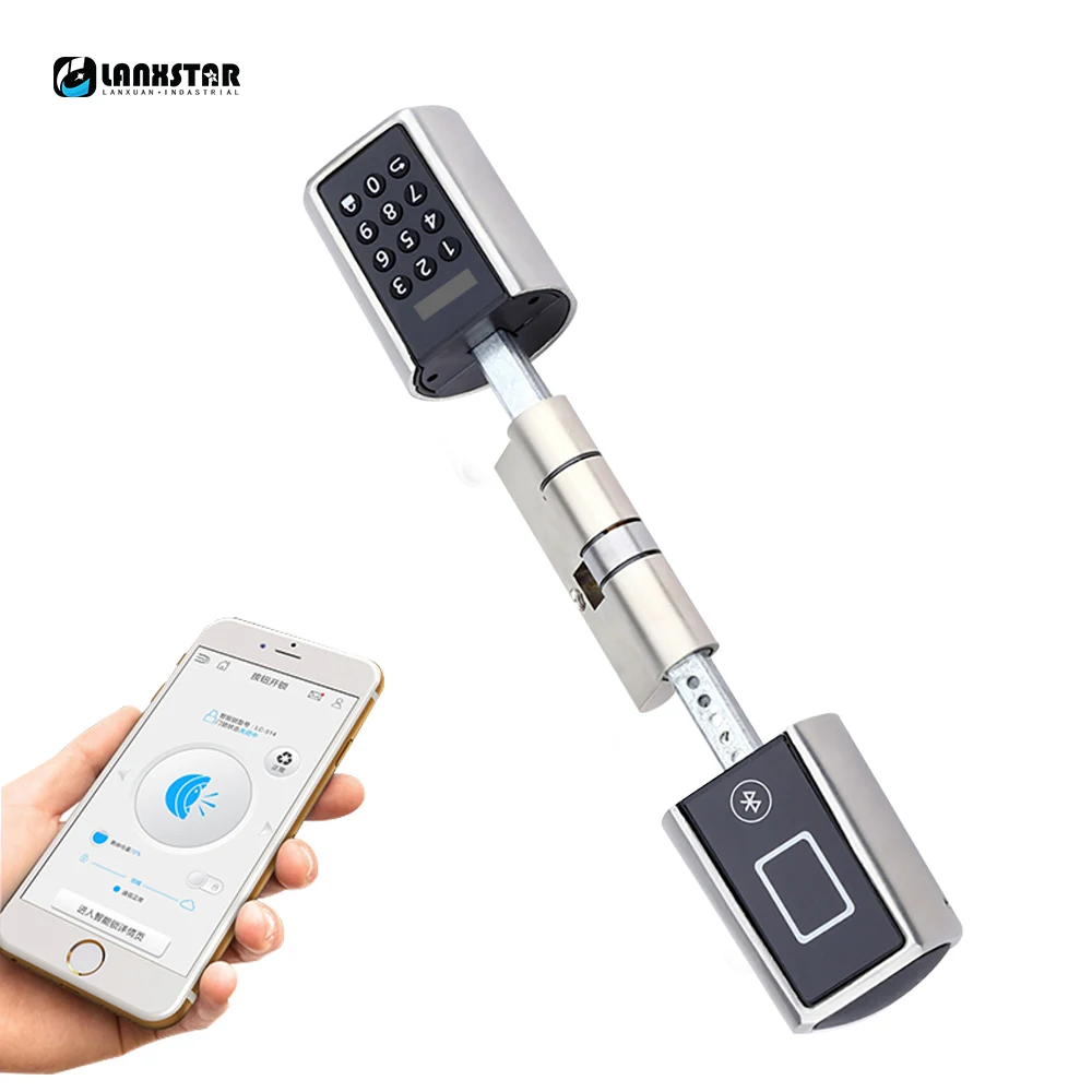 LANXSTAR Регулируемый умный электронный замок разблокировка паролем Bluetooth