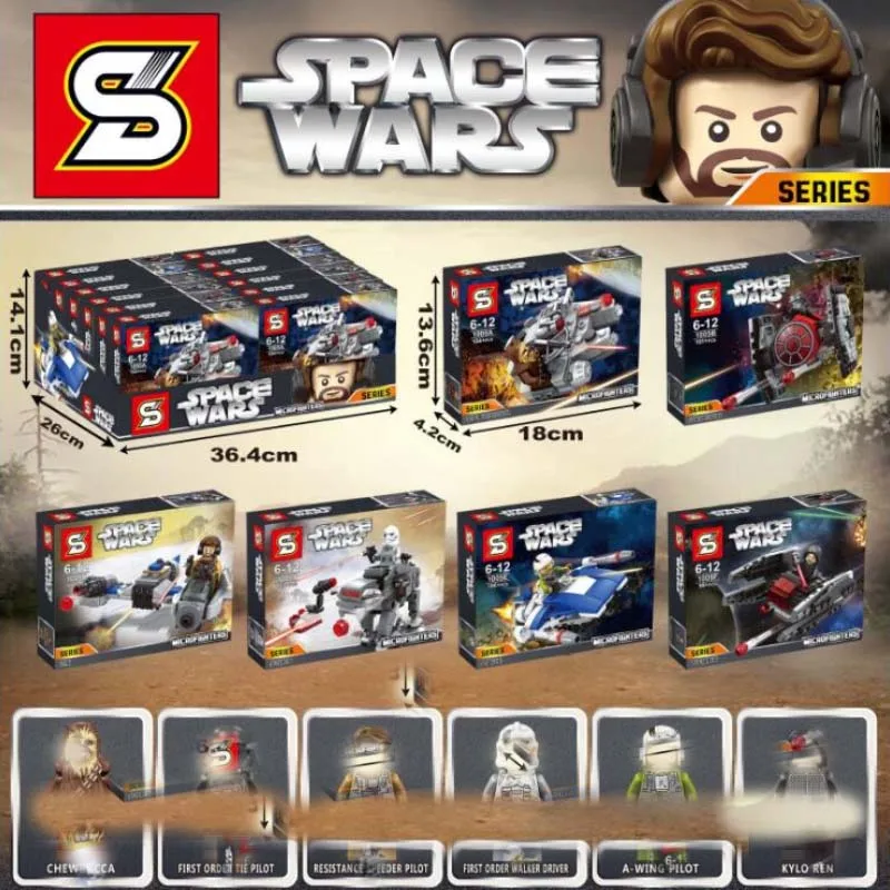 

Star Wars MICROFIGHTERS Republic Gunship ARC-170 Starfighter Building Blocks Model Toys Legoings DBP342