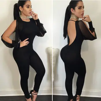 

Ladies Women Clubwear Long Pants Playsuit Bodycon Party Jumpsuit Romper Trousers