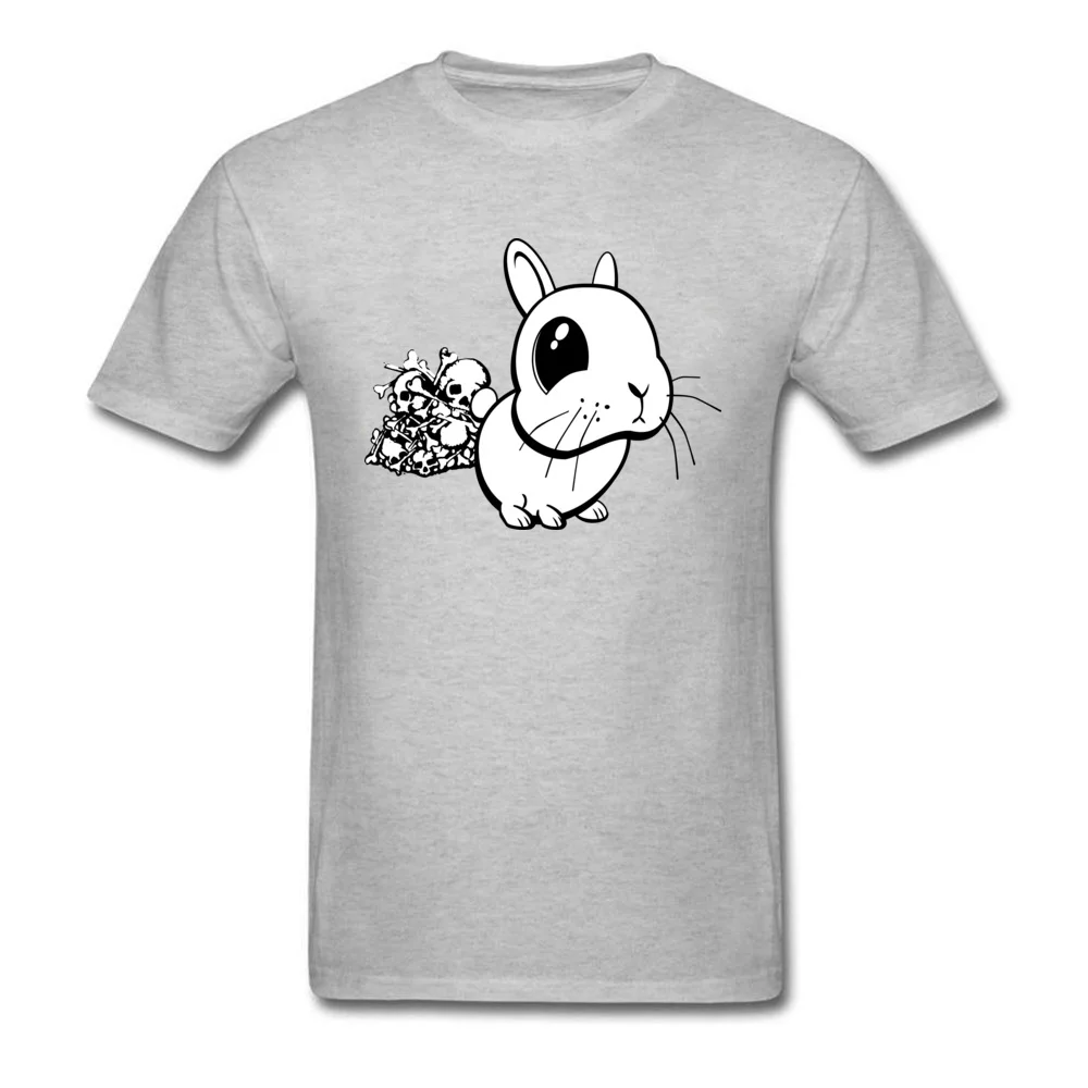 Bunny Europe Top T-shirts for Men Cotton Fabric Summer/Fall T Shirt Slim Fit Sweatshirts Short Sleeve Brand New Round Collar Bunny grey