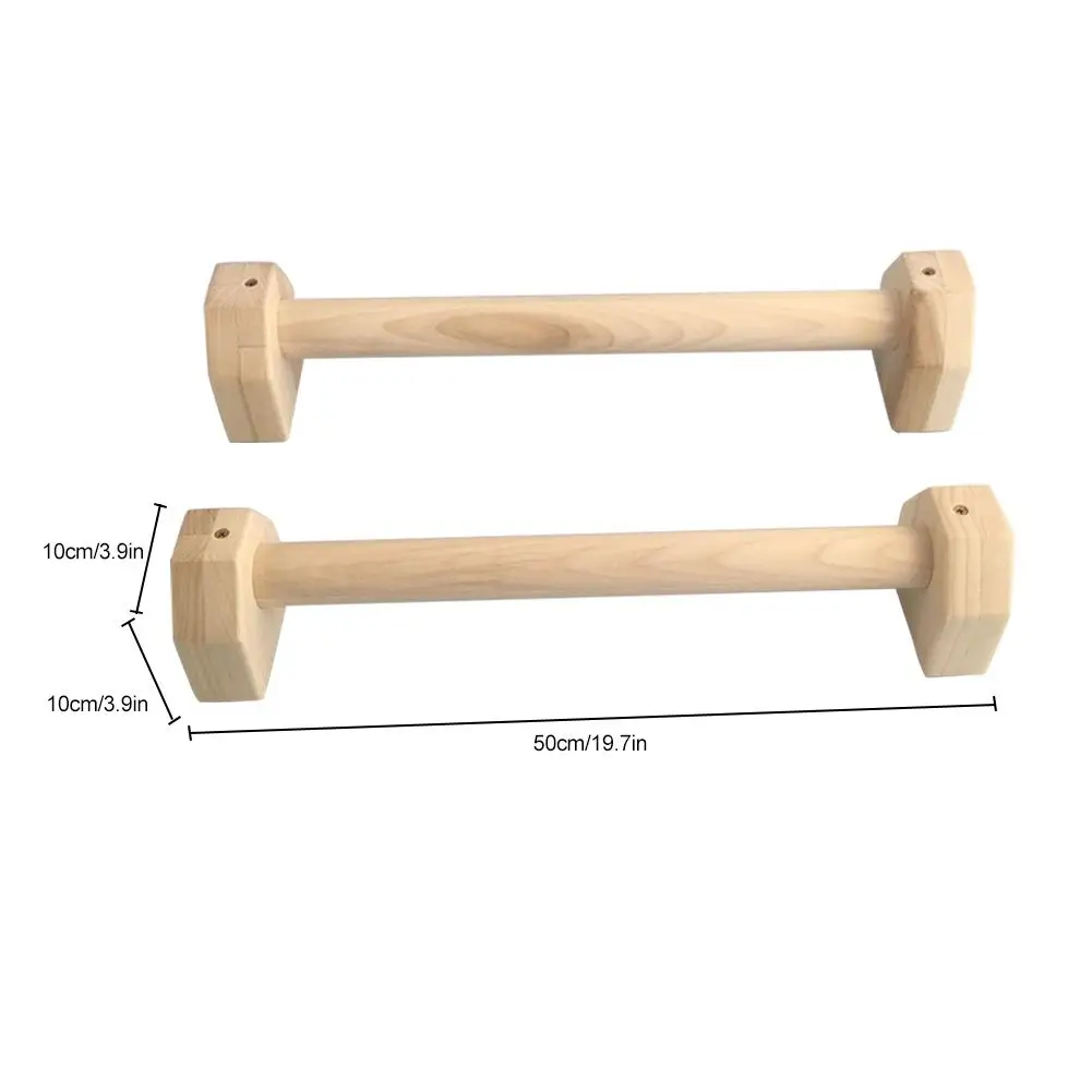 1pcs New Style 50CM H Shaped Wooden Calisthenics Handstand Personalized Bar Double Rod Push-Up Stand