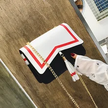 Карточка Captor Sakura Kinomoto Лолита девушка сумка Женская кисточкой сумка на плечо японского аниме маленькая сумочка с цепочкой Косплей