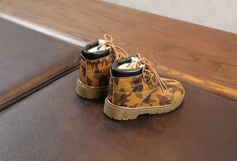 Children's camouflage snow boots-16