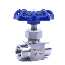 Игольчатый клапан высокого давления для женщин, отсекающие клапаны из нержавеющей стали 304