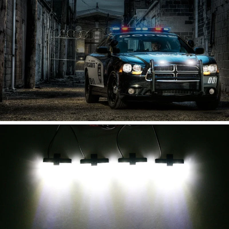 1 комплект DC12V 4*4 16LED аварийный стробоскоп сигнальный фонарь для скорой помощи