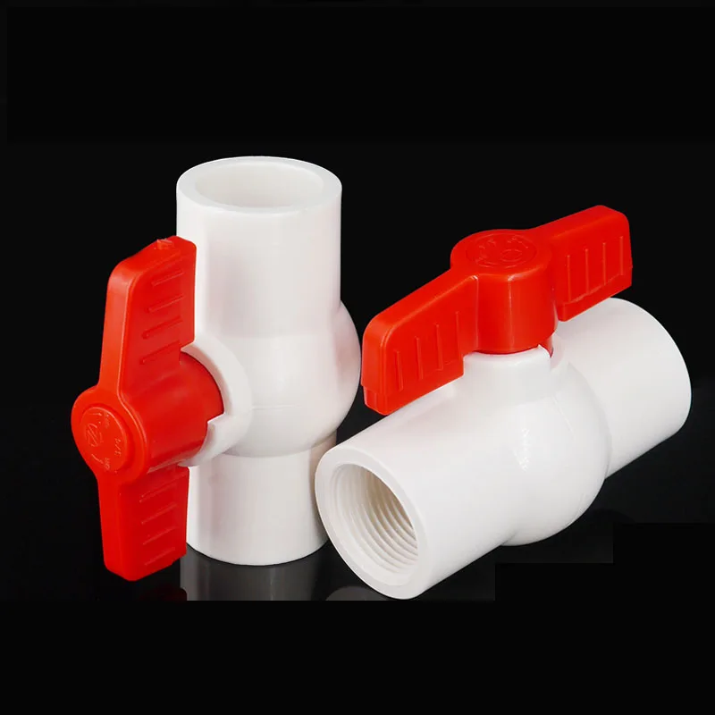 

gogo PVC ball valve switch screw socket Water supply pipe 20mm 25mm 32mm 40mm 50mm