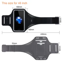 

Outdoor Sport Waterproof Running Armband Phone Cover Case Universal For iPhone 7 7Plus 8 Plus 6s 6 For Samsung S9 S8 <=6inch