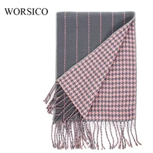 Houndstooth Cashmere Scarf luxury Brand 2017 Classic Pashmina Scarf Women Tassels Scarves Wraps Autumn Winter Men Blanket Shawls