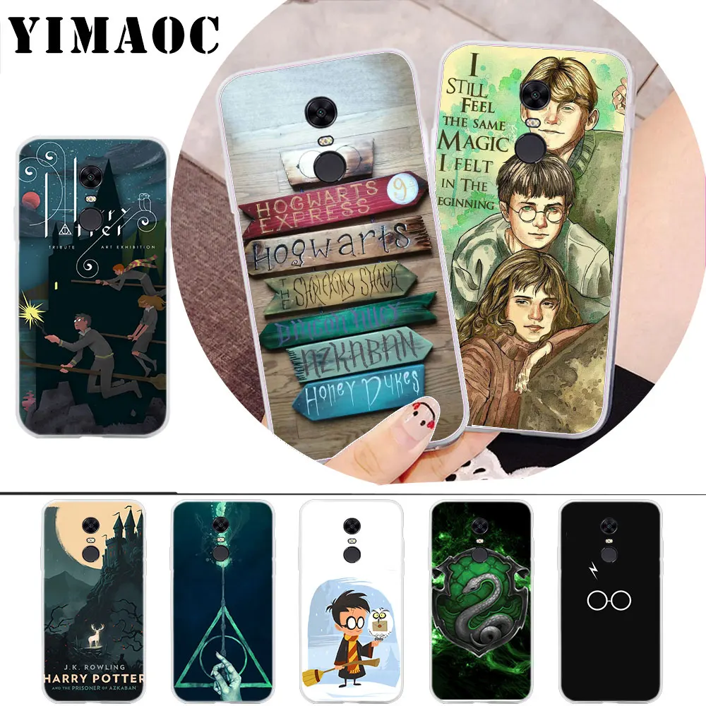 

YIMAOC Harry Potter Deathly Qoutes Soft Case for Xiaomi Redmi 4A Note 7 4X 5 Plus 5A Prime 6 Pro 6A S2