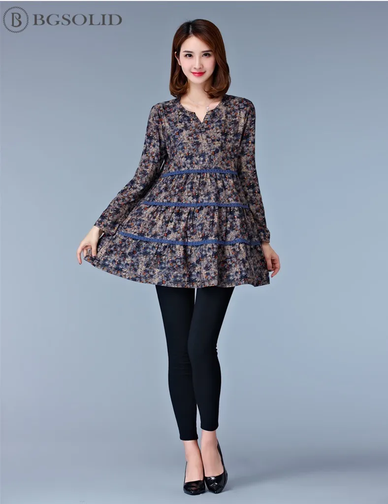2019 New Spring Garment Large Size Medium and Long Shredded Flower | Женская одежда